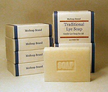 Gentle traditional lye lard soap