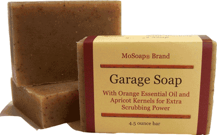 All natural garage soap for hard working hands