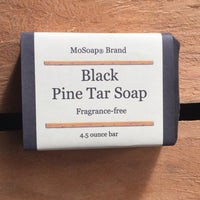 Black Pine Tar Soap - Fragrance Free