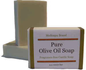 Unscented natural olive oil Castile soap