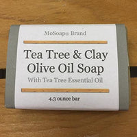 Castile Olive Oil Soap made with tea tree and clay